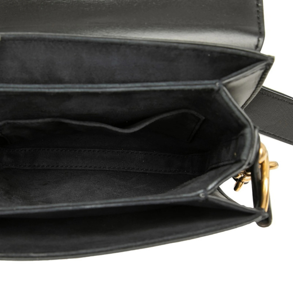 CHRISTIAN DIOR Black Leather Shoulder Bag - Picture 4 of 6